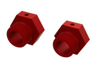 ARA310928  Radmitnehmer 24mm M18 Arrma rot 2 Stück